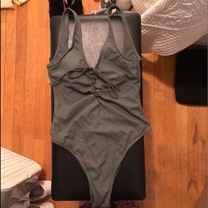 One piece bathing suit